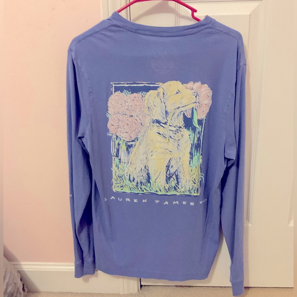 Sweet Tee Lauren James Soft Combed Cotton Purple Long-Sleeved T-Shirt